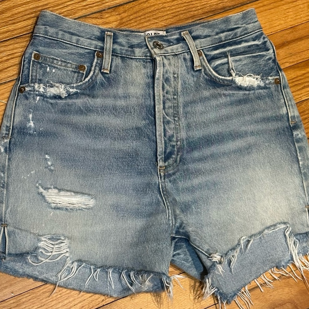 AGOLDE Dee Ultra High Rise Shorts (Ricochet wash) - Picture 2 of 7